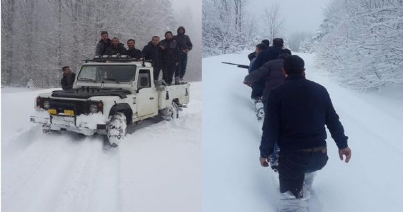 KARDA MAHSUR KALAN GENLER YAYLA EVNE SIINDI